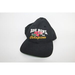 Vintage Headmaster 1994 Rose Bowl Champions Wisconsin Badgers Snapback Hat Black